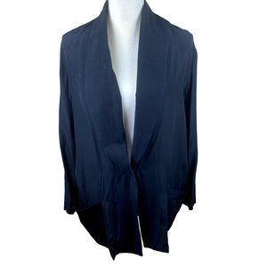 Jaloux black unstructured jacket, size Large?